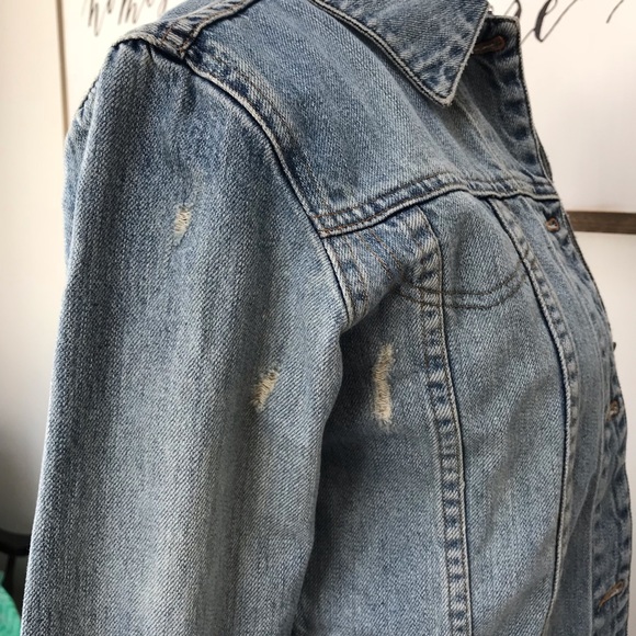 Lady Enyce Jackets & Coats Lady Enyce Embroidered Flame Denim